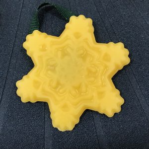 product for sale - large beeswax snowflake ornament